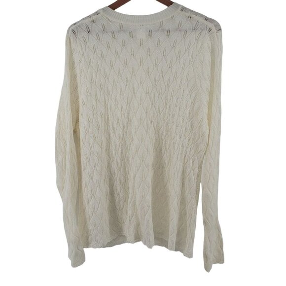 Blair Women's Sweater 100% Acrylic Cream XL - Picture 4 of 4